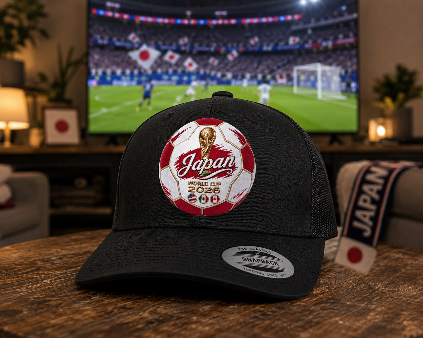 Japan World Cup 2026 Soccer Ball Trucker Hat