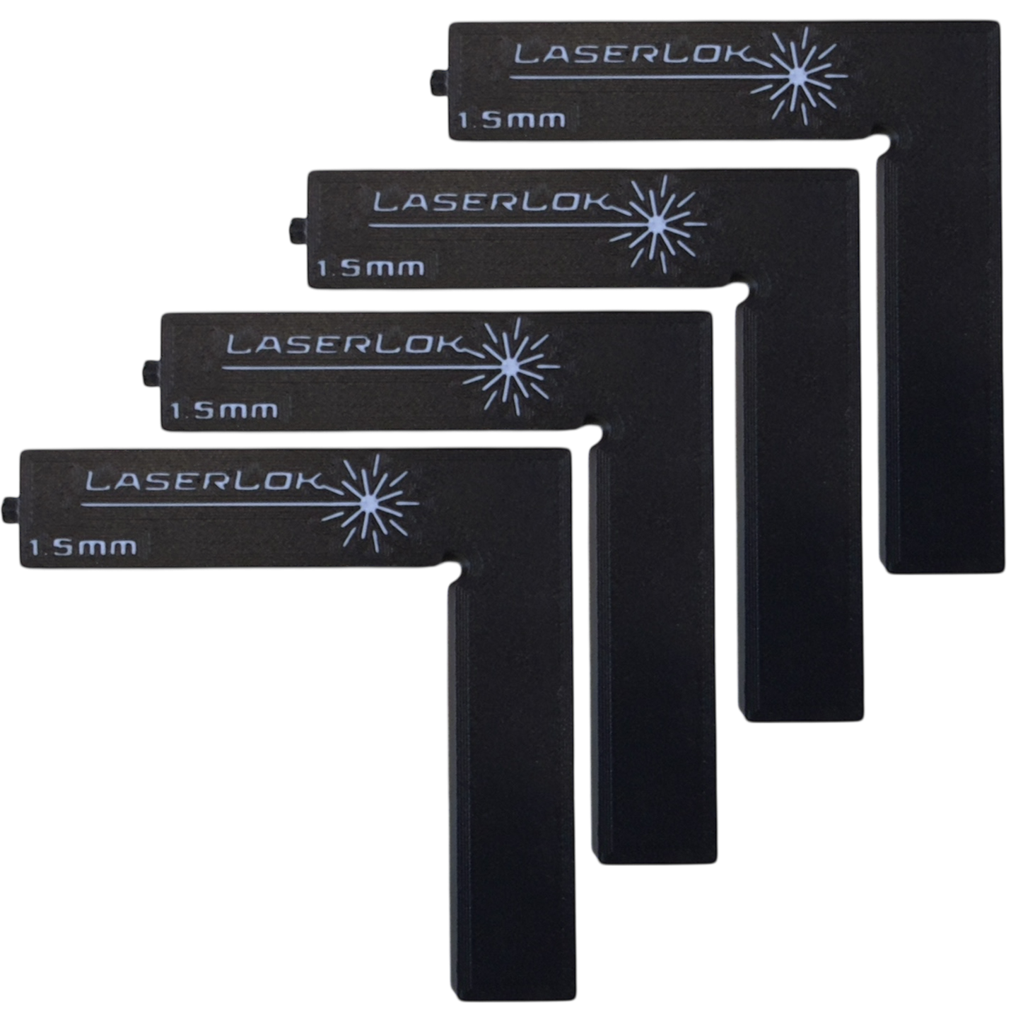 LaserLok™ Magnetic L-Corners — Precision Squaring System for Laser Engraving & Cutting