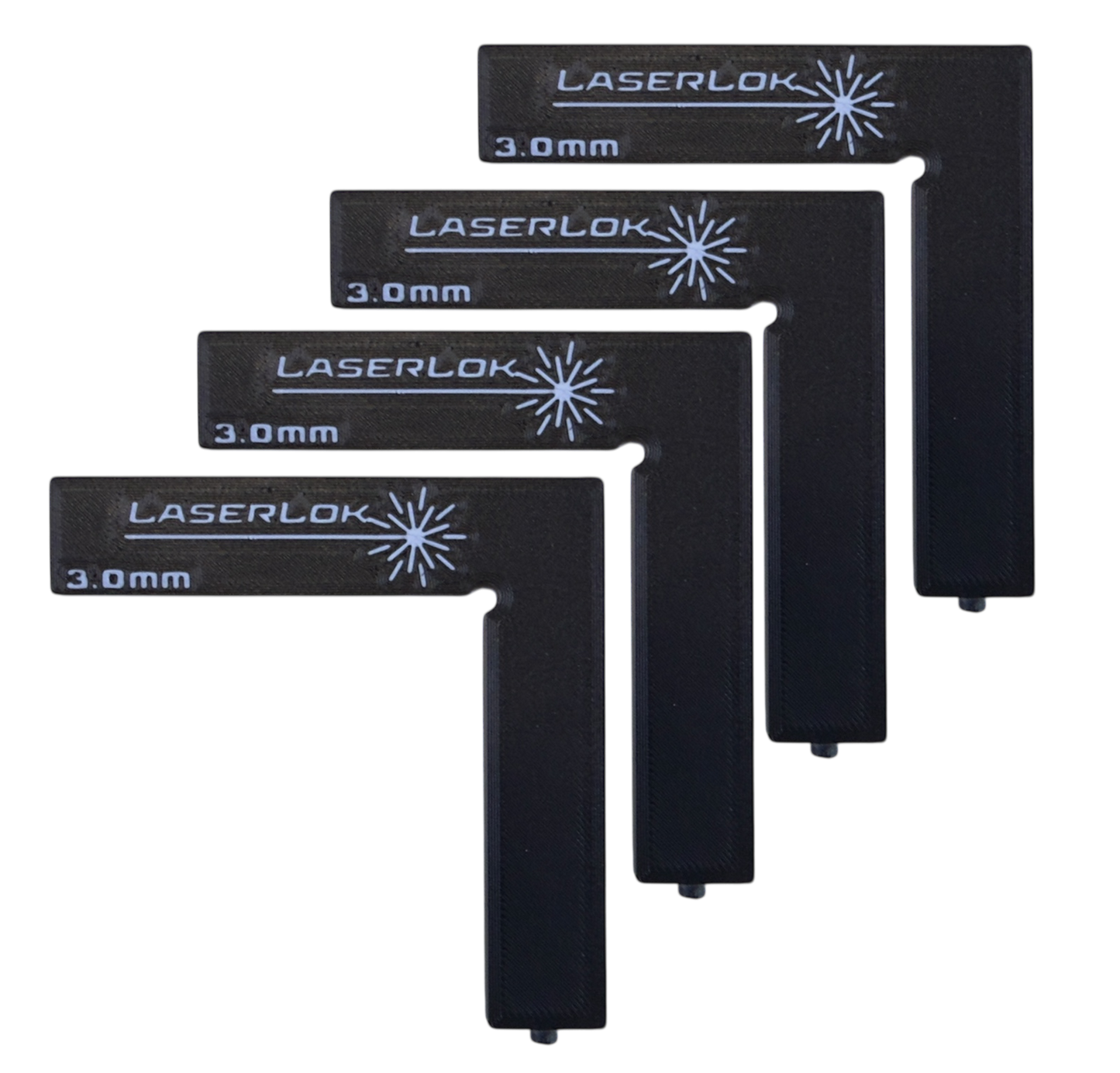 LaserLok™ Magnetic L-Corners — Precision Squaring System for Laser Engraving & Cutting