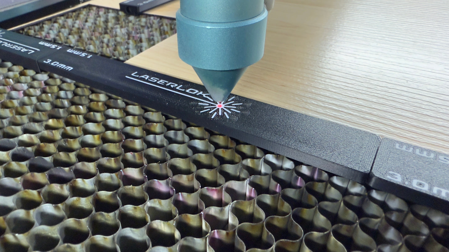 LaserLok™ Magnetic Alignment Bars — Precision Hold-Down System for Laser Engraving & Cutting
