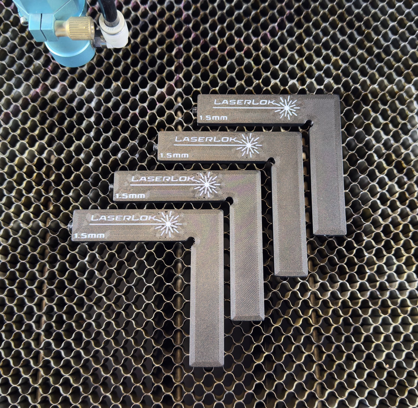 LaserLok™ Magnetic L-Corners — Precision Squaring System for Laser Engraving & Cutting