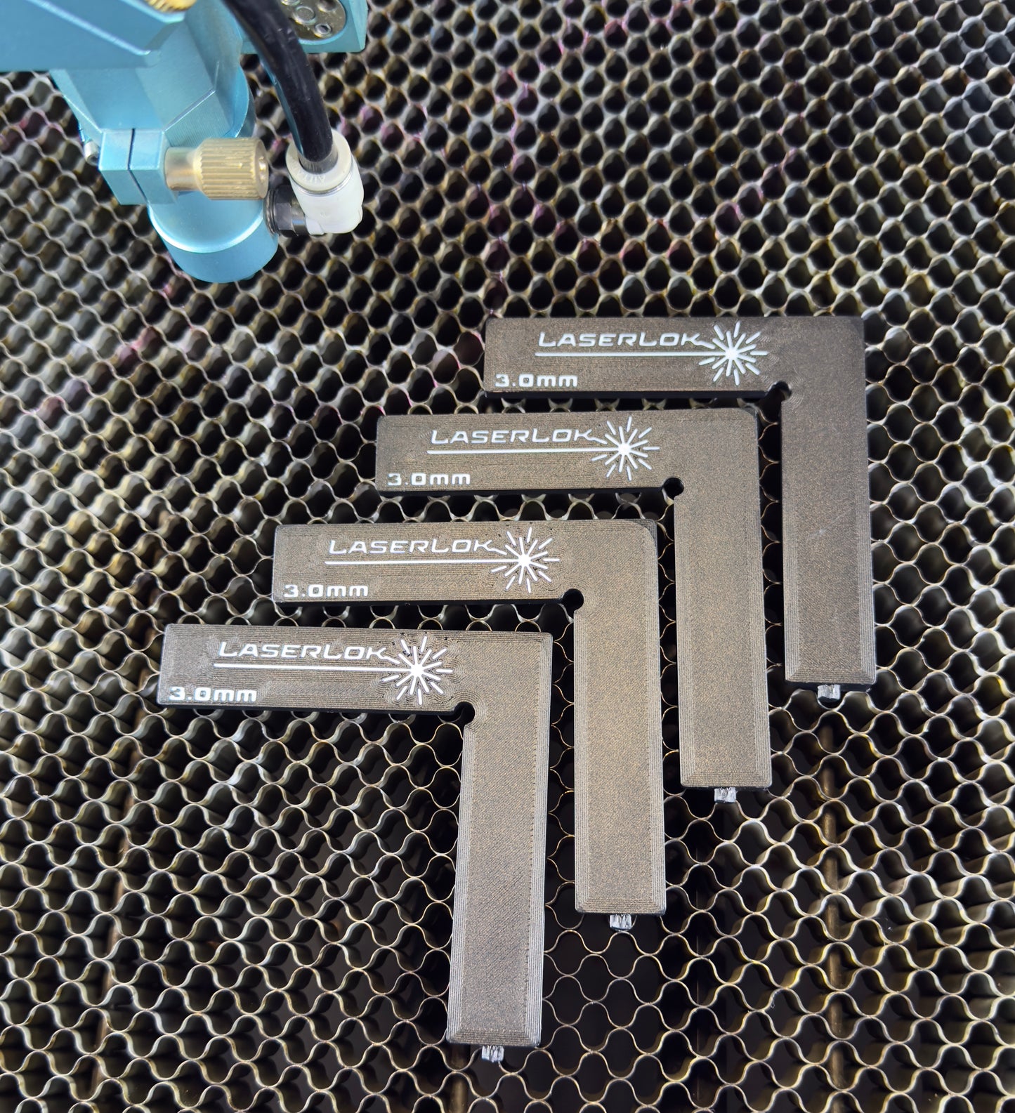LaserLok™ Magnetic L-Corners — Precision Squaring System for Laser Engraving & Cutting