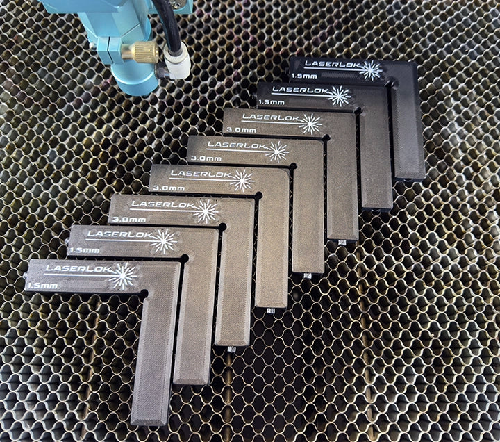 LaserLok™ Magnetic L-Corners — Precision Squaring System for Laser Engraving & Cutting