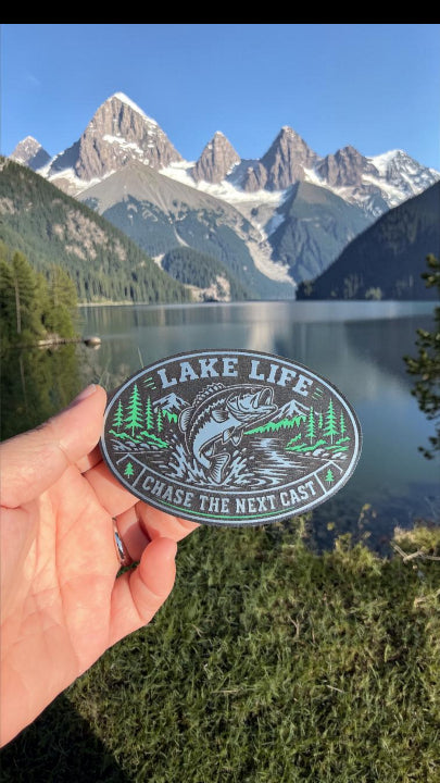 Lake Life Trucker Hat | Custom Bass Fishing Patch Cap