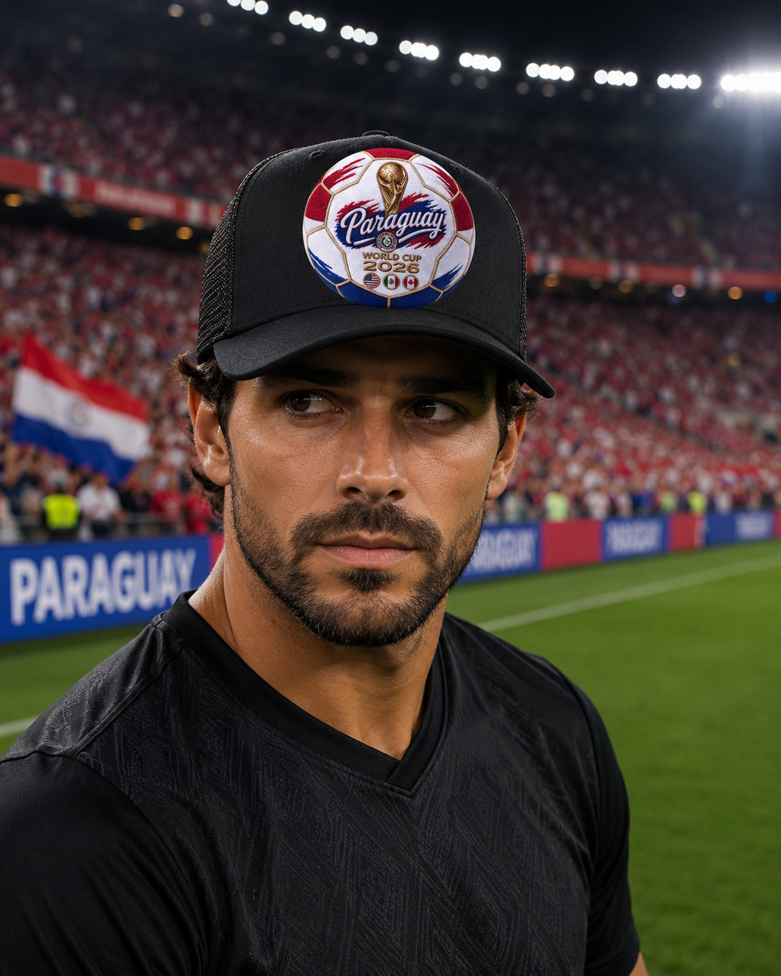 Paraguay World Cup 2026 Soccer Ball Trucker Hat