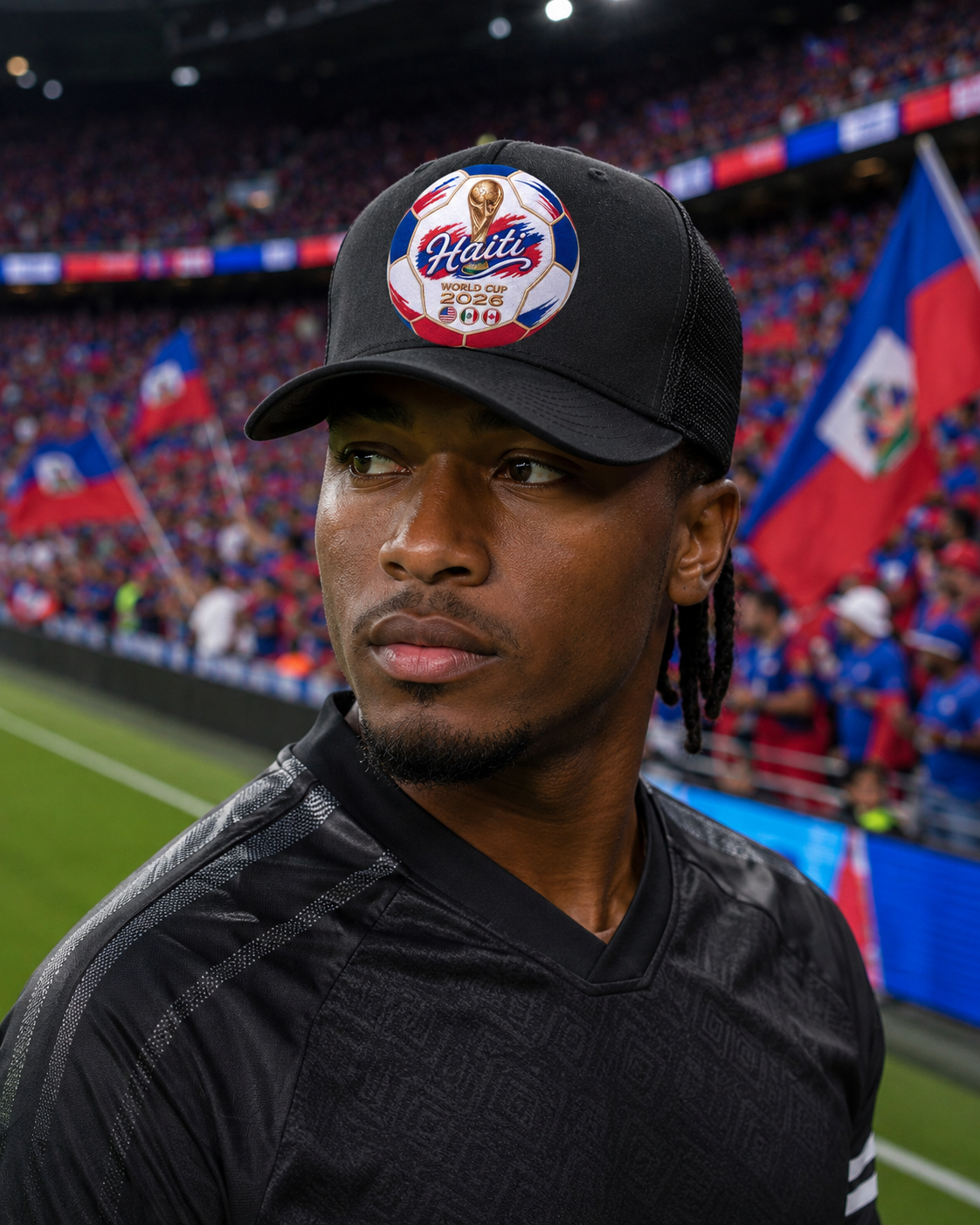 Haiti World Cup 2026 Soccer Ball Trucker Hat