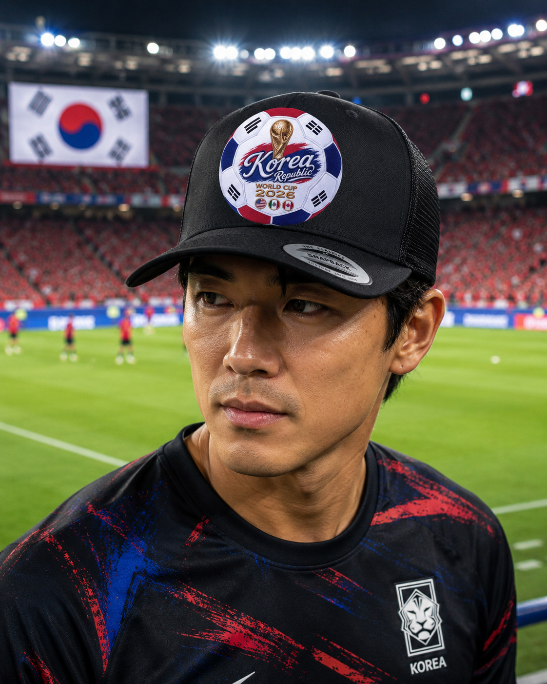 Korea Republic World Cup 2026 Soccer Ball Trucker Hat