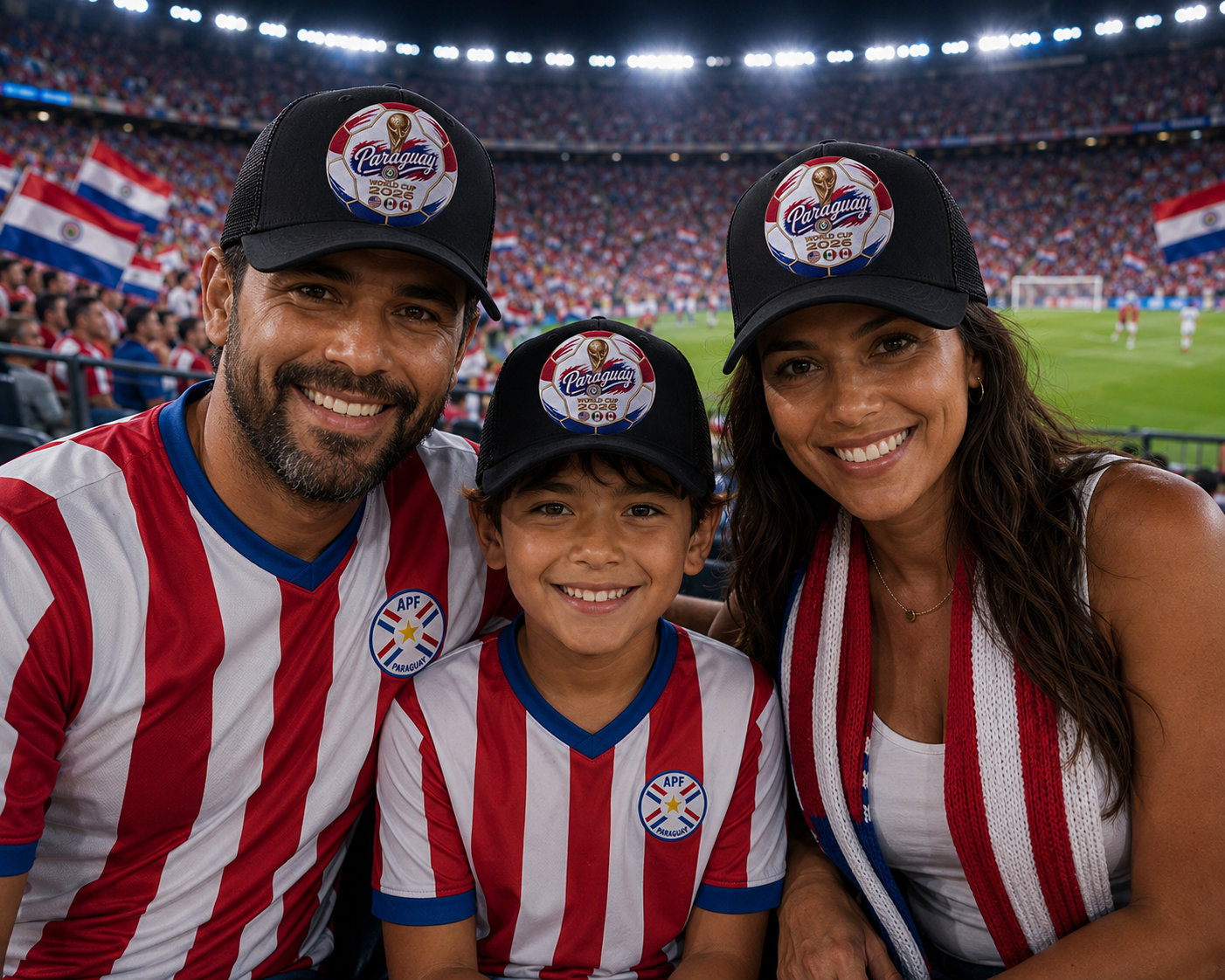 Paraguay World Cup 2026 Soccer Ball Trucker Hat