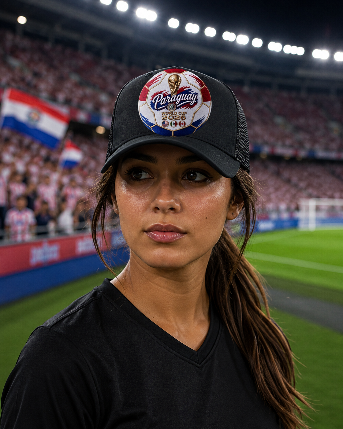 Paraguay World Cup 2026 Soccer Ball Trucker Hat