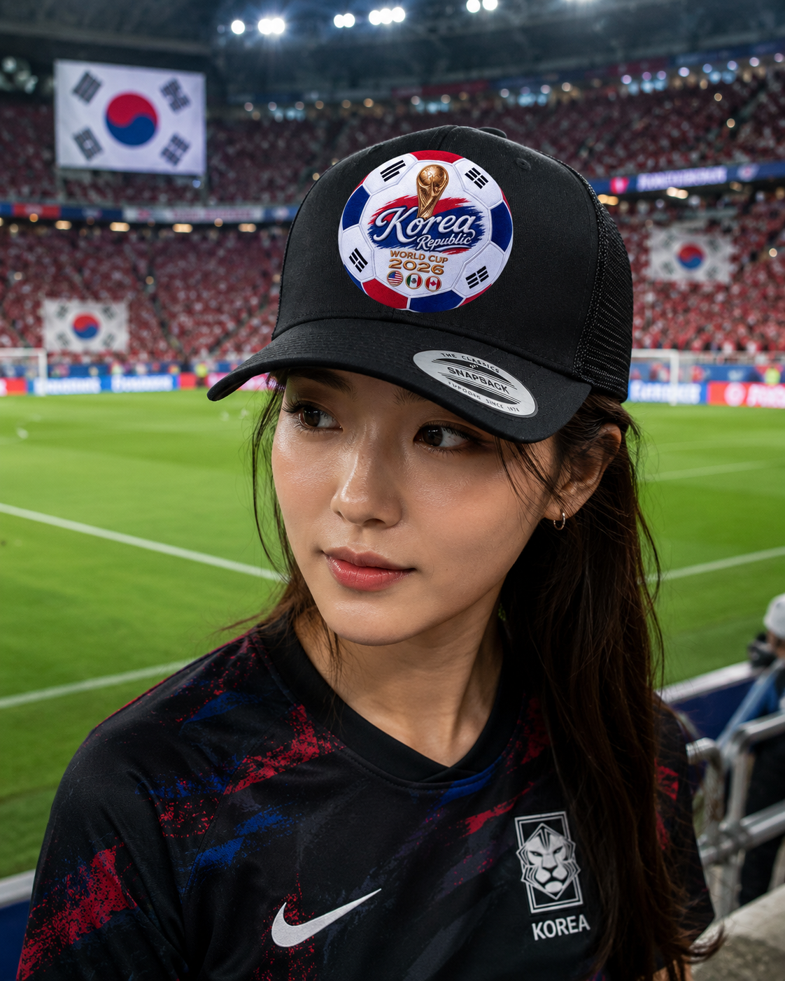 Korea Republic World Cup 2026 Soccer Ball Trucker Hat