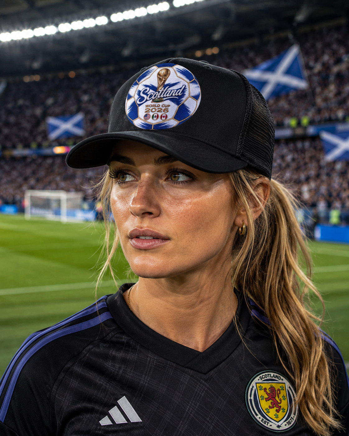 Scotland World Cup 2026 Soccer Ball Trucker Hat