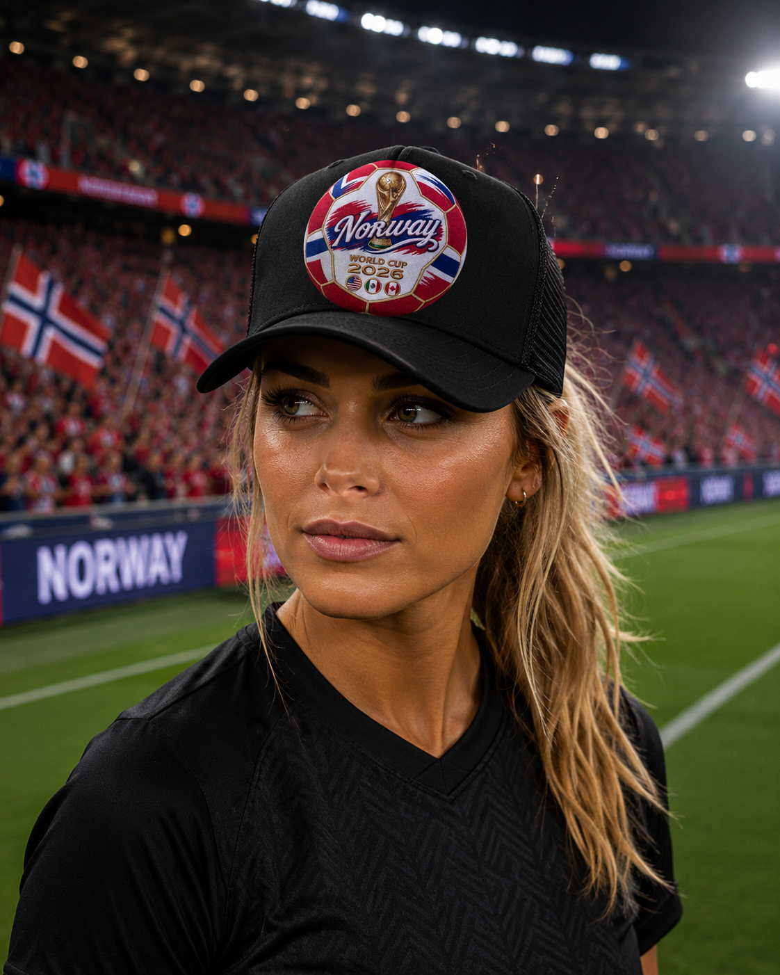Norway World Cup 2026 Soccer Ball Trucker Hat