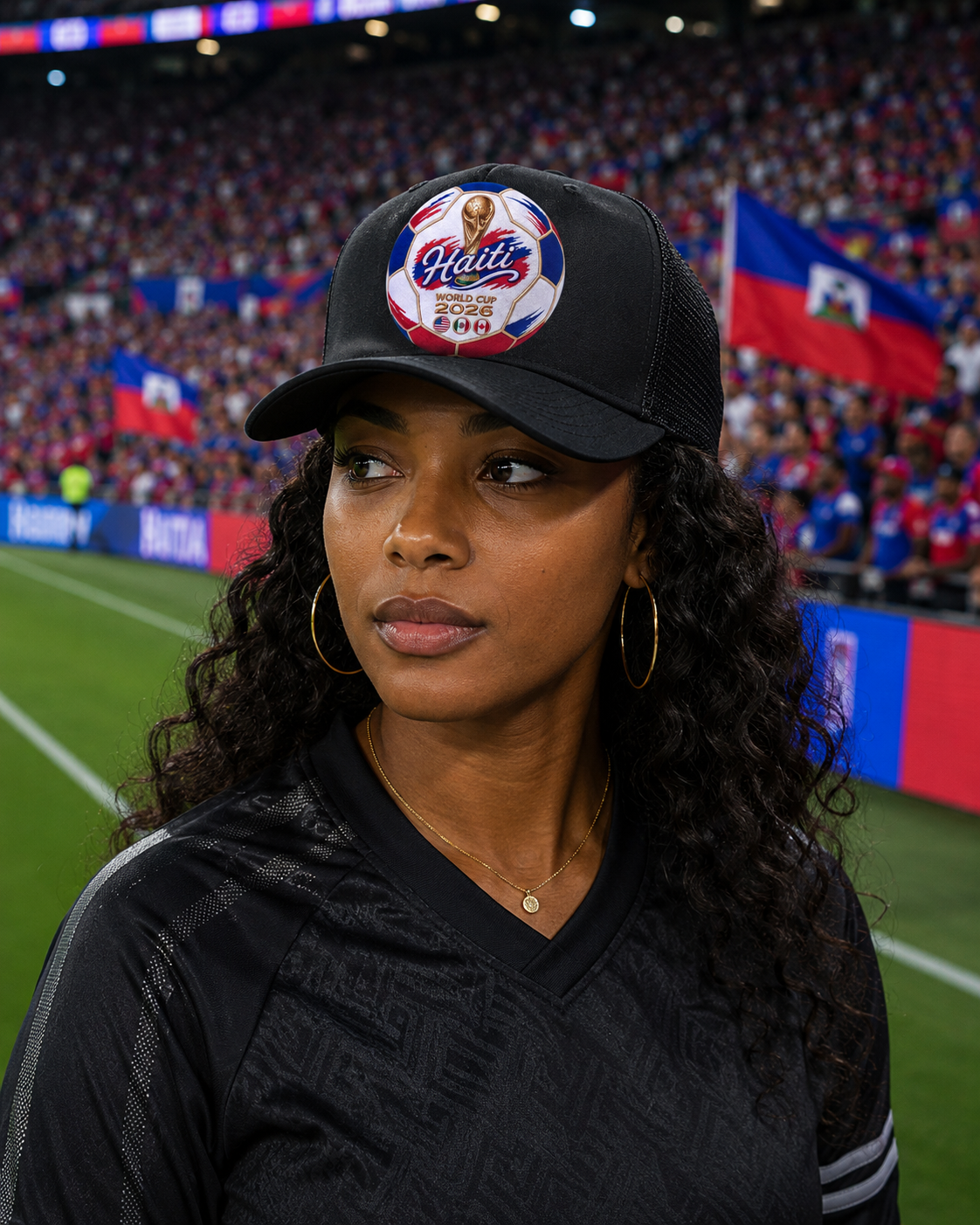 Haiti World Cup 2026 Soccer Ball Trucker Hat
