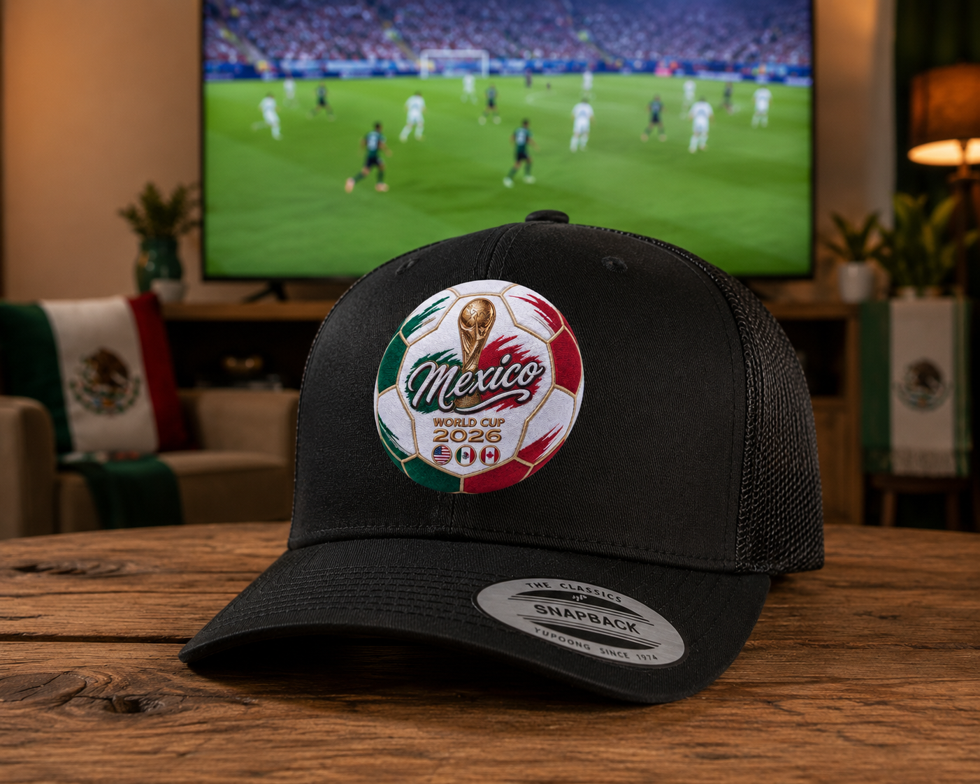 Mexico World Cup 2026 Soccer Ball Trucker Hat