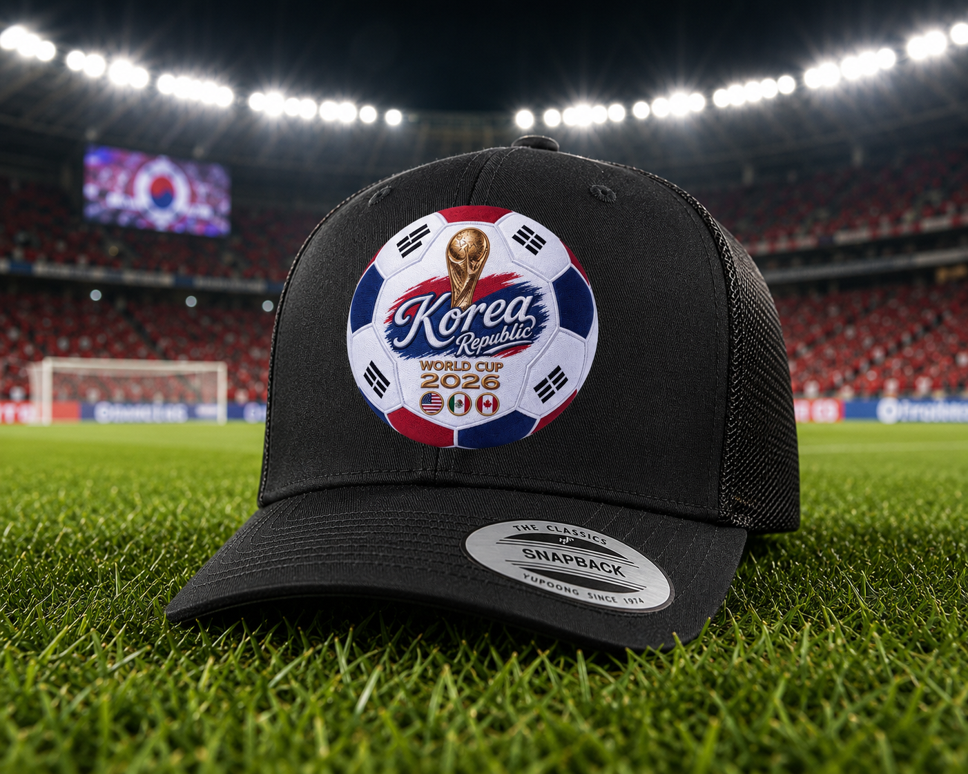 Korea Republic World Cup 2026 Soccer Ball Trucker Hat