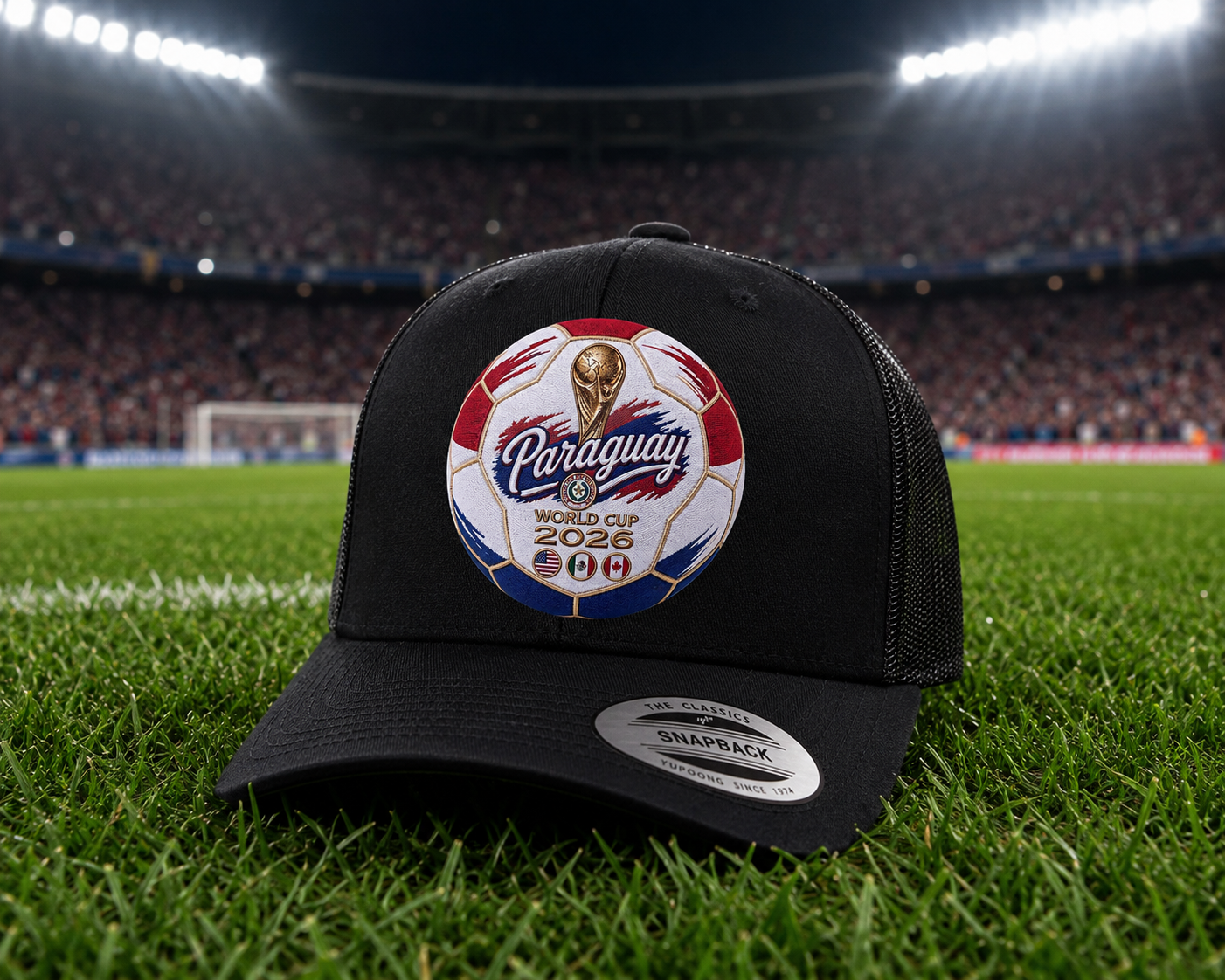 Paraguay World Cup 2026 Soccer Ball Trucker Hat
