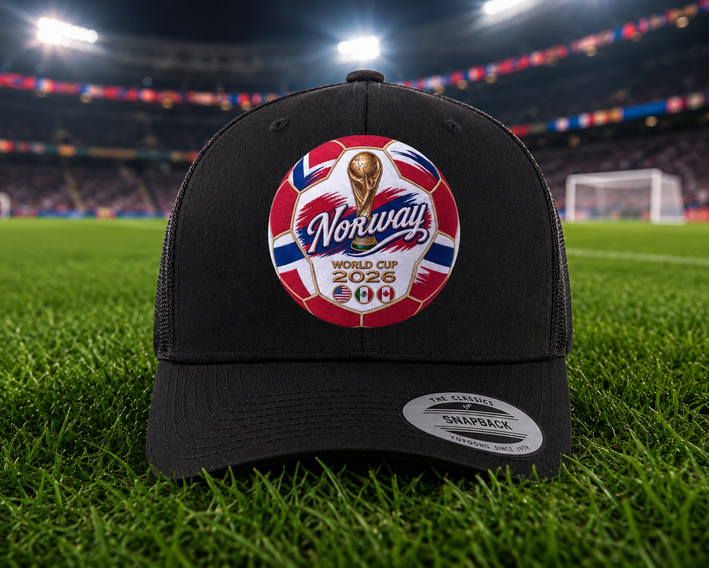 Norway World Cup 2026 Soccer Ball Trucker Hat