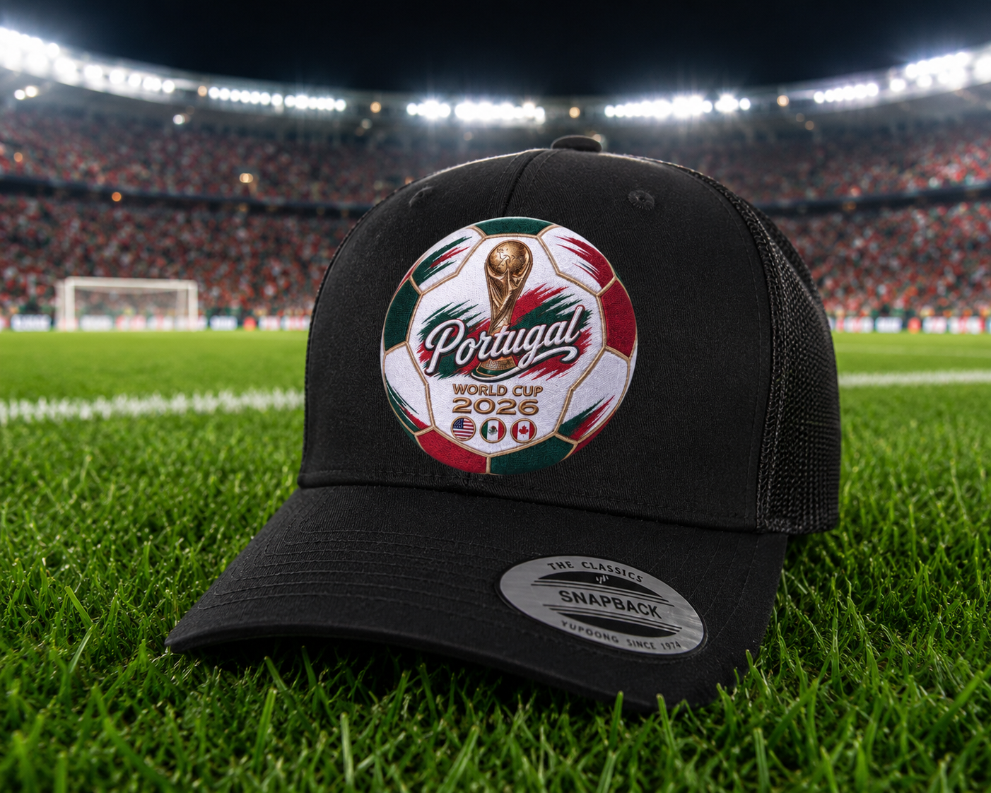 Portugal World Cup 2026 Soccer Ball Trucker Hat