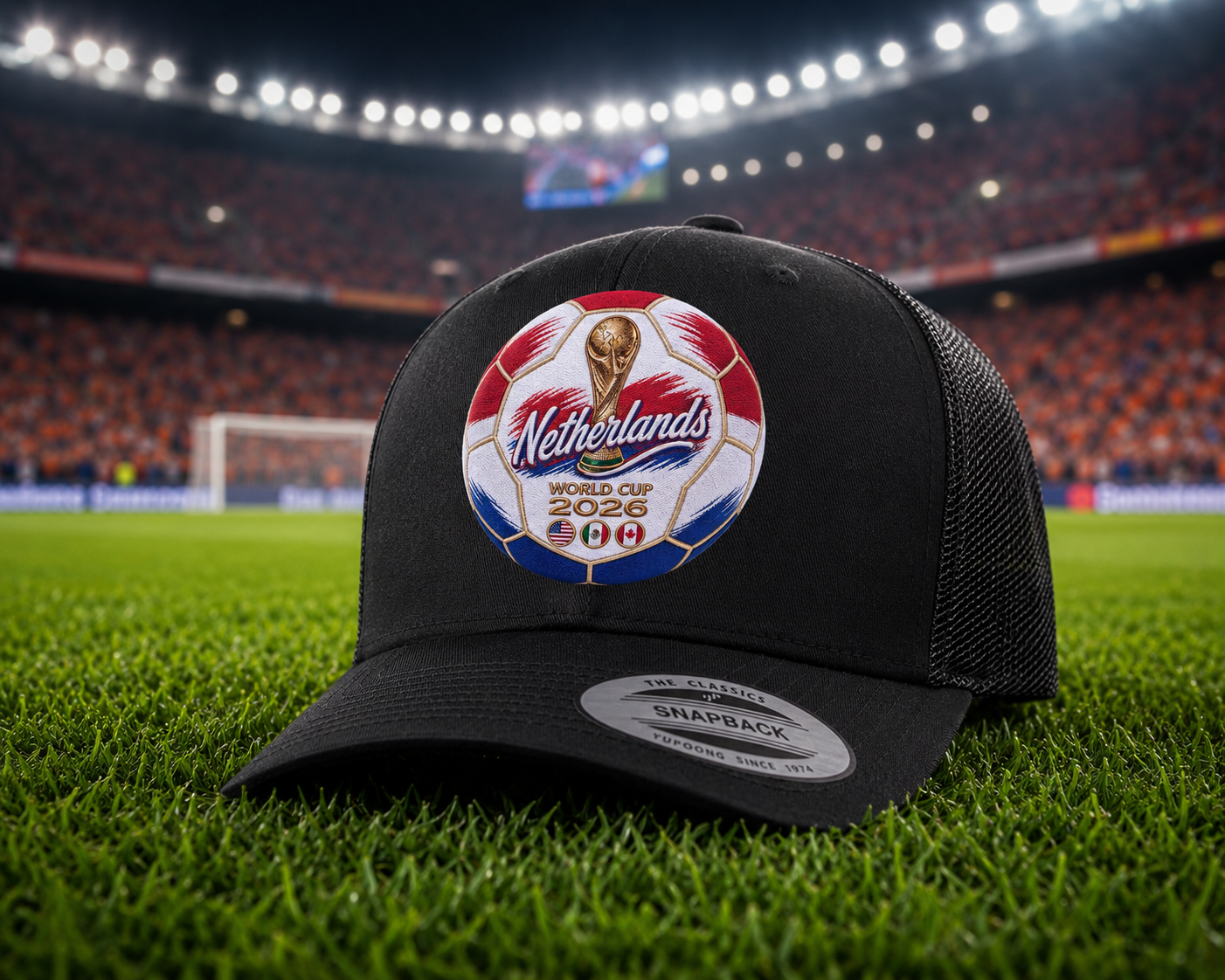 Netherlands World Cup 2026 Soccer Ball Trucker Hat
